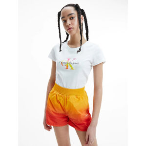Calvin Klein dámské bílé tričko - XS (0LB)